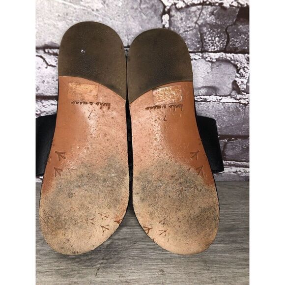 Beek Black Leather Handmade Gold Toe Ring Flats Sandals Women Sz 7M US/38EU - Picture 16 of 16